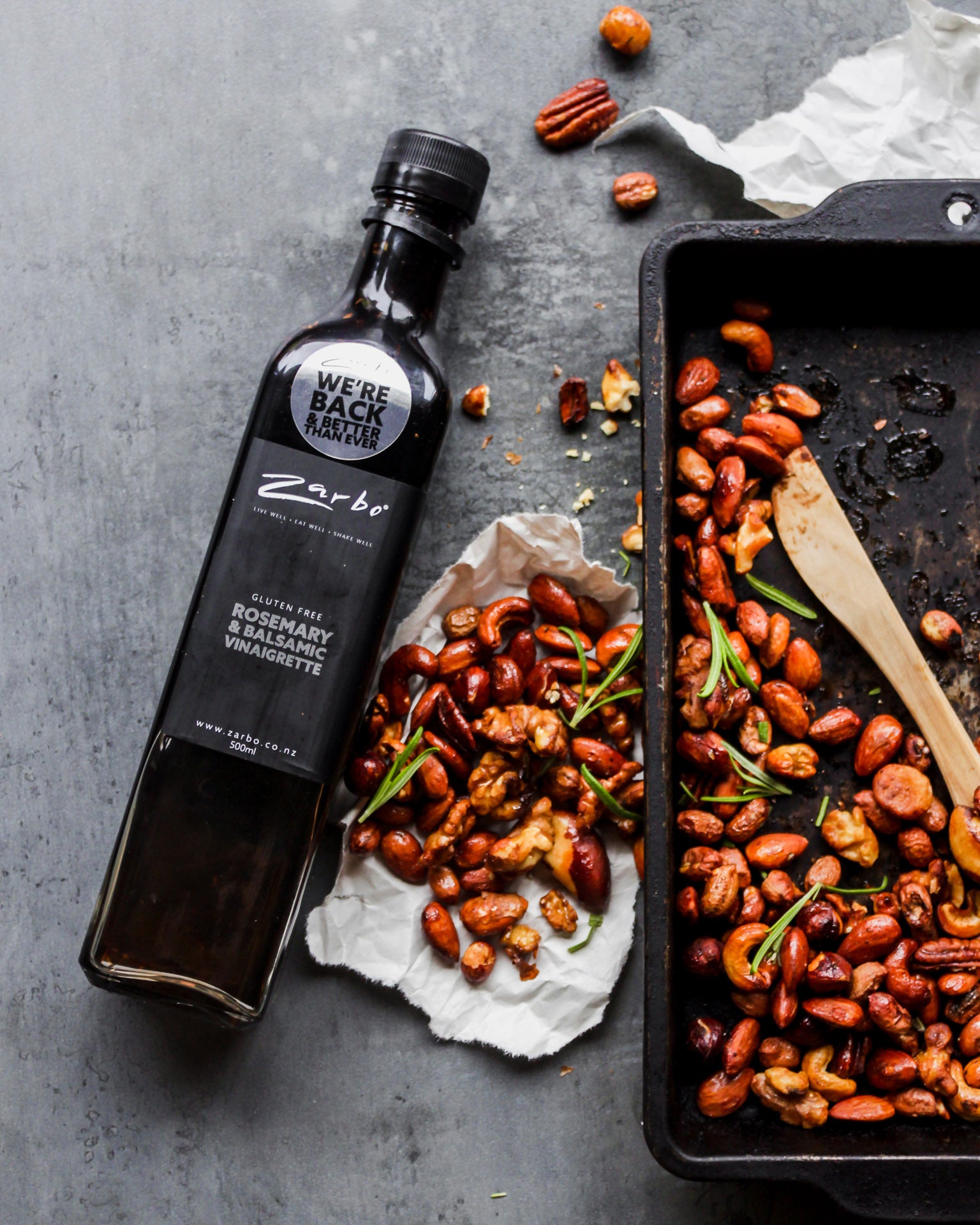 Rosemary & Balsamic Roasted Nuts